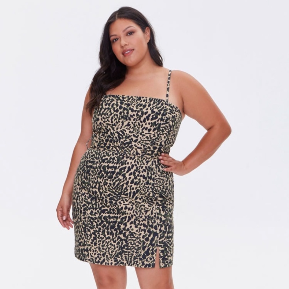 Cheetah print dress